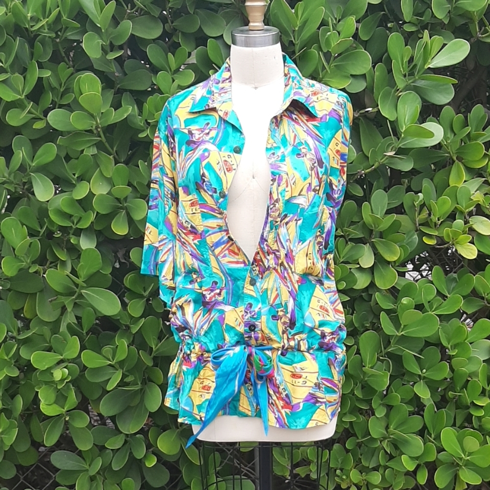 Loveworn silk top/cover up